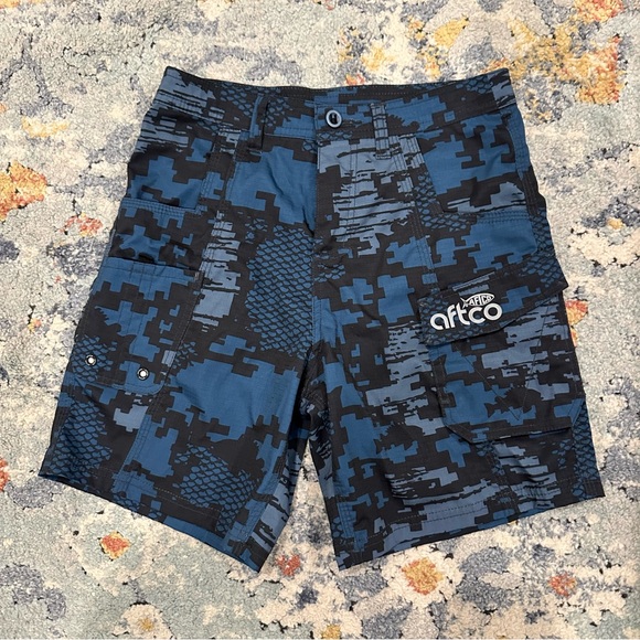 AFTCO Digital Camo Fishing Shorts - Picture 1 of 5